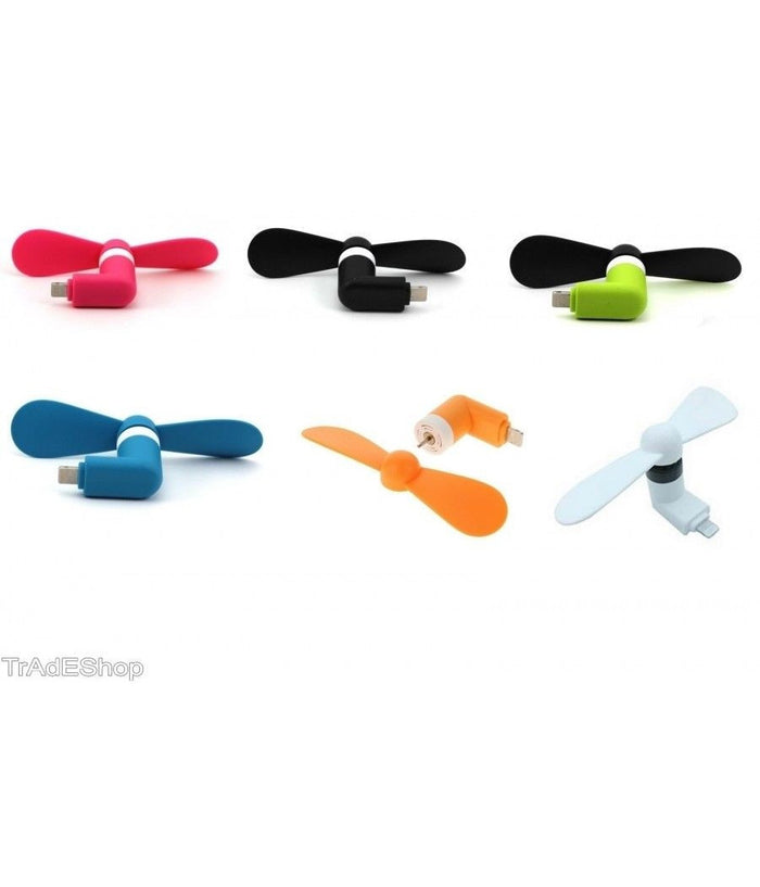 2x Ventilatore Mini Fan Portatile Usb Per Pc Notebook Cellulare Smartphone         