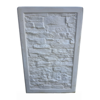 Fioriera giardino cemento effetto pietra l.100xp.40xh.60 cm serie stratis