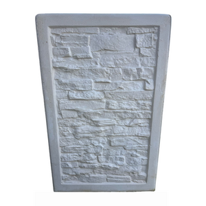 Fioriera giardino cemento effetto pietra l.100xp.40xh.60 cm serie stratis