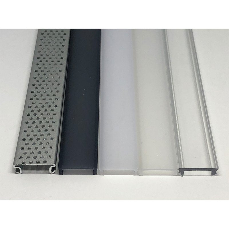 3 Metri Profilo Barra Alluminio Anodizzato Standard 17,4X7mm Colore Nero Interno 12mm