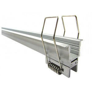 3 Metri Profilo Barra Alluminio Incasso con Molla Alto Profondo 24x20mm Interno 12mm