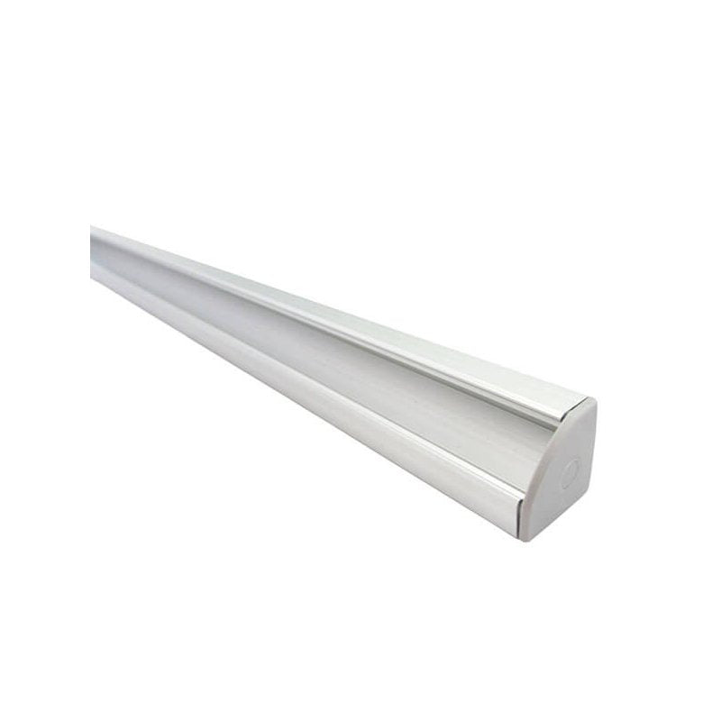 3 Metri Profilo Canalina Barra Alluminio LED Anodizzato Angolare Corner Curva 90° per Strip LED fino 12mm