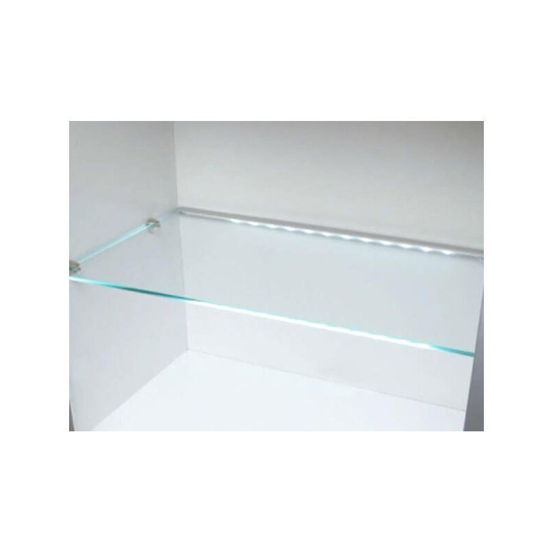 3 Metri Profilo Canalina Barra Alluminio LED Illuminazione a Bordo per Ripiano Mensola in Vetro