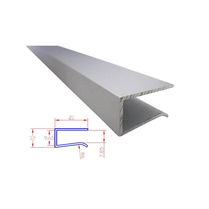 3 Metri Profilo Canalina Barra Alluminio LED Illuminazione a Bordo per Ripiano Mensola in Vetro