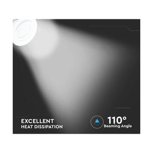 3 PZ Faretti LED Incasso Rotondo Orientabile 5W Carcassa Bianco 6400K Freddo con Lampada GU10 Sostituibile SKU 8883