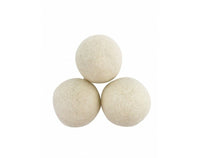3 Palline per asciugatrice lavatrice ammorbidente naturale sfere in lana cotta