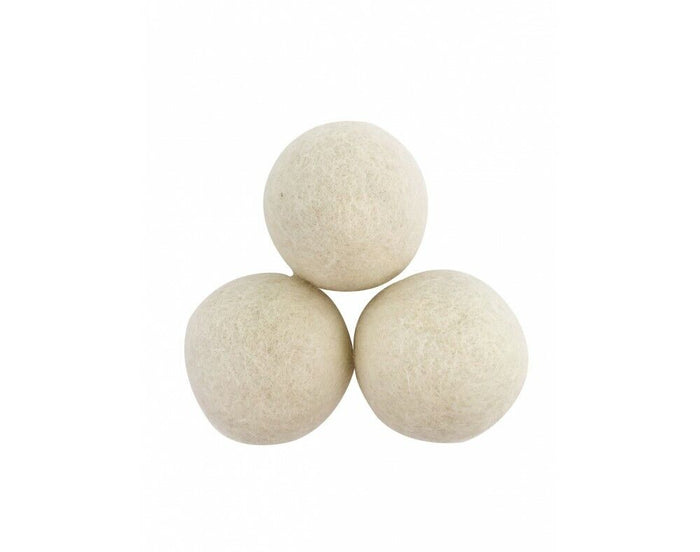 3 Palline per asciugatrice lavatrice ammorbidente naturale sfere in lana cotta