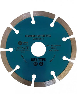 3 Pezzi Disco Diamantato 115mm Taglio per Cemento, Calcestruzzo, Pietra, Mattoni VHT02611