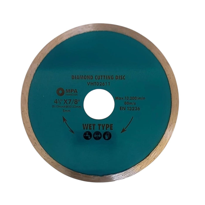 3 Pezzi Disco Diamantato 115mm Taglio per Cemento, Calcestruzzo, Pietra, Mattoni VHT02611