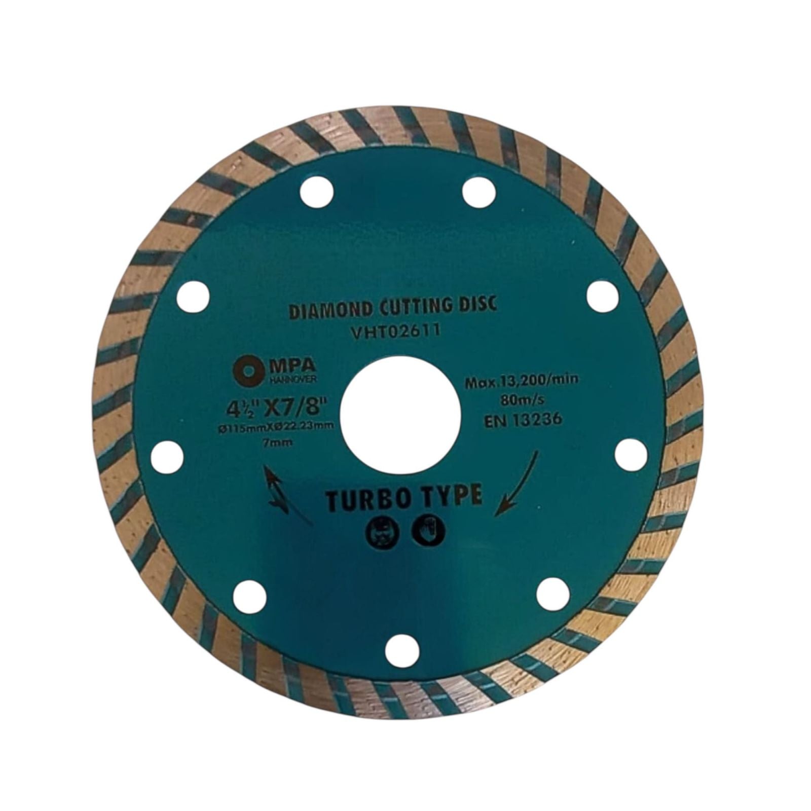 3 Pezzi Disco Diamantato 115mm Taglio per Cemento, Calcestruzzo, Pietra, Mattoni VHT02611