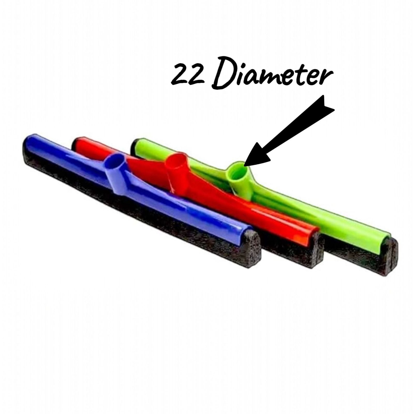3 Ricambi Spingi Acqua Universali Ø22 – 43,7 cm per Scopa, Spazzolone Pavimenti