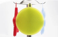 3 SPUGNE MULTIUSO TERMICHE IN SILICONE ANTIBATTERICHI PER CUCINA PIATTI BAGNO