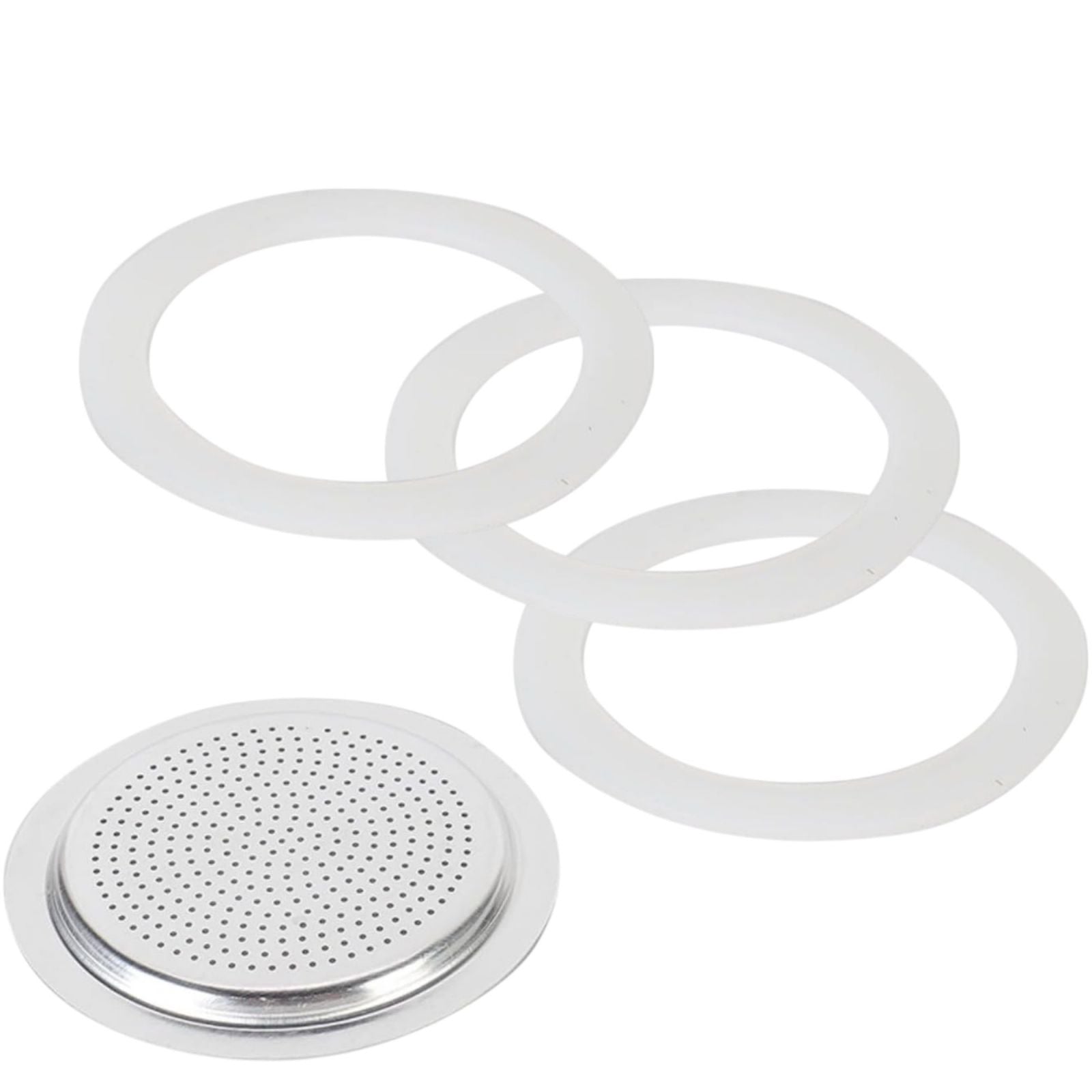 3 Tazze Guarnizione e Filtro Caffettiera Universale per Moka  (3 tazze) 53326