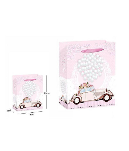 3 Buste Busta Da Regalo Sacchetto 18x23x8cm Matrimoni Nozze 63976 Varie Fantasie         