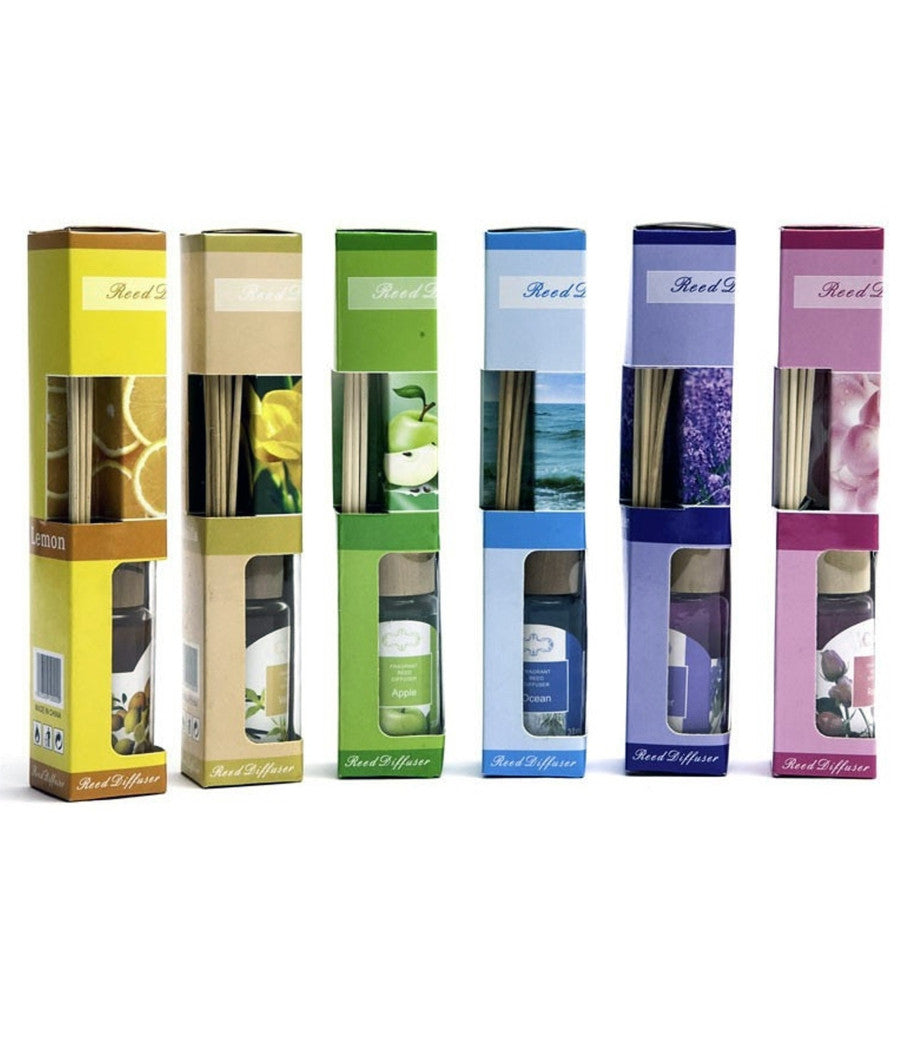 3 Diffusore Di Fragranza Con Bastoncini 30ml Per Ambiente Deodorante Profumo         