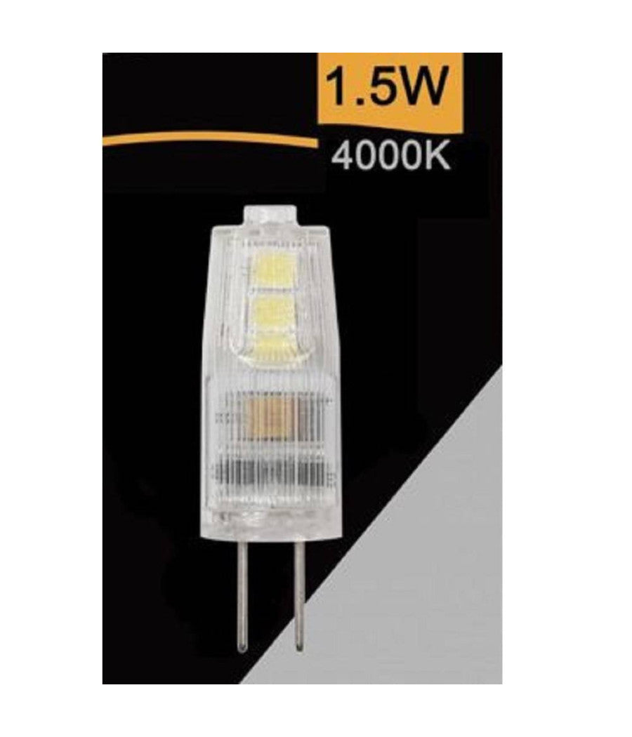 3 Lampadine Led G4 Ac/dc12v 1.5w 150lm Luce 3000k 4000k 6500k Spardc-g4-1.5w-001         