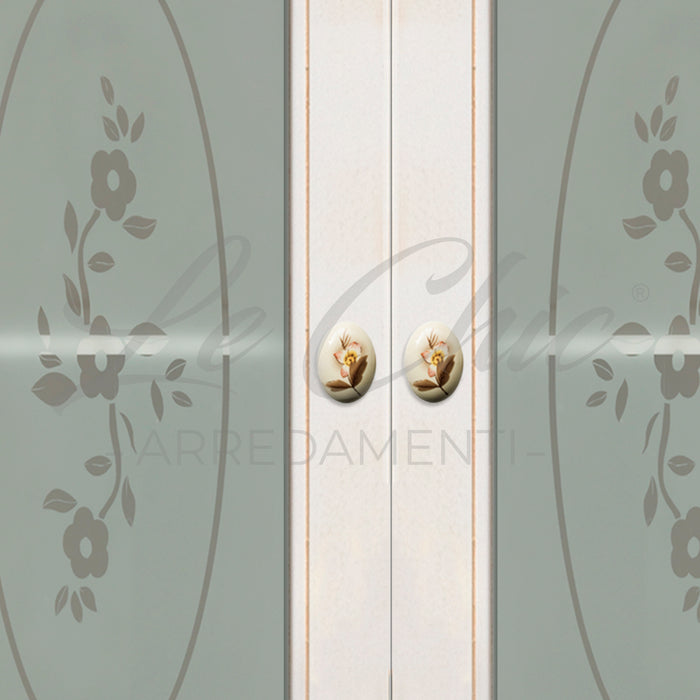 Pensile colore avorio decapè a doppia anta bagno multiuso