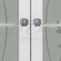 Pensile finitura bianco shabby chic a 3 ante