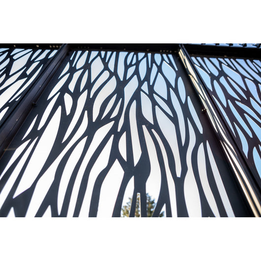 3 Pannelli Moucharabieh in Acciaio per Lato 3m per Pergola per 3630