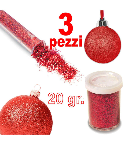 3 Porporina Glitter Grana Fine Decorazioni Pittura Natale Lavoretti Casa Scuola         
