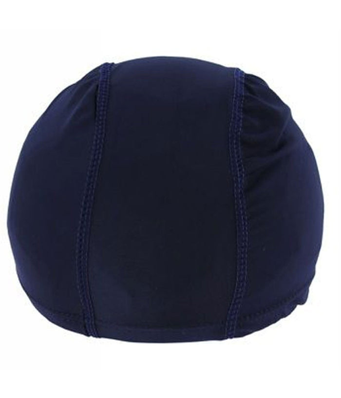 3 Pz Cuffia Piscina Mare Nuoto Pressata Monocolore Blu Con Fascia Elastica 2 Cm         