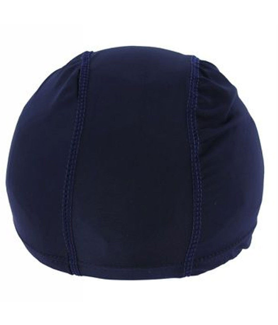 3 Pz Cuffia Piscina Mare Nuoto Pressata Monocolore Blu Con Fascia Elastica 2 Cm         