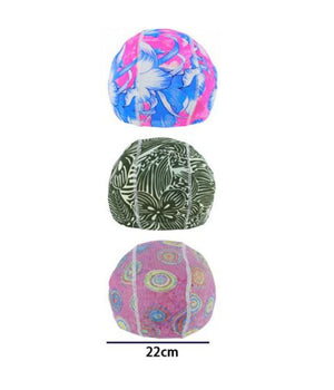 3 Pz Cuffia Piscina Mare Nuoto Stampata Varie Fantasie Con Fascia Elastica 2cm         