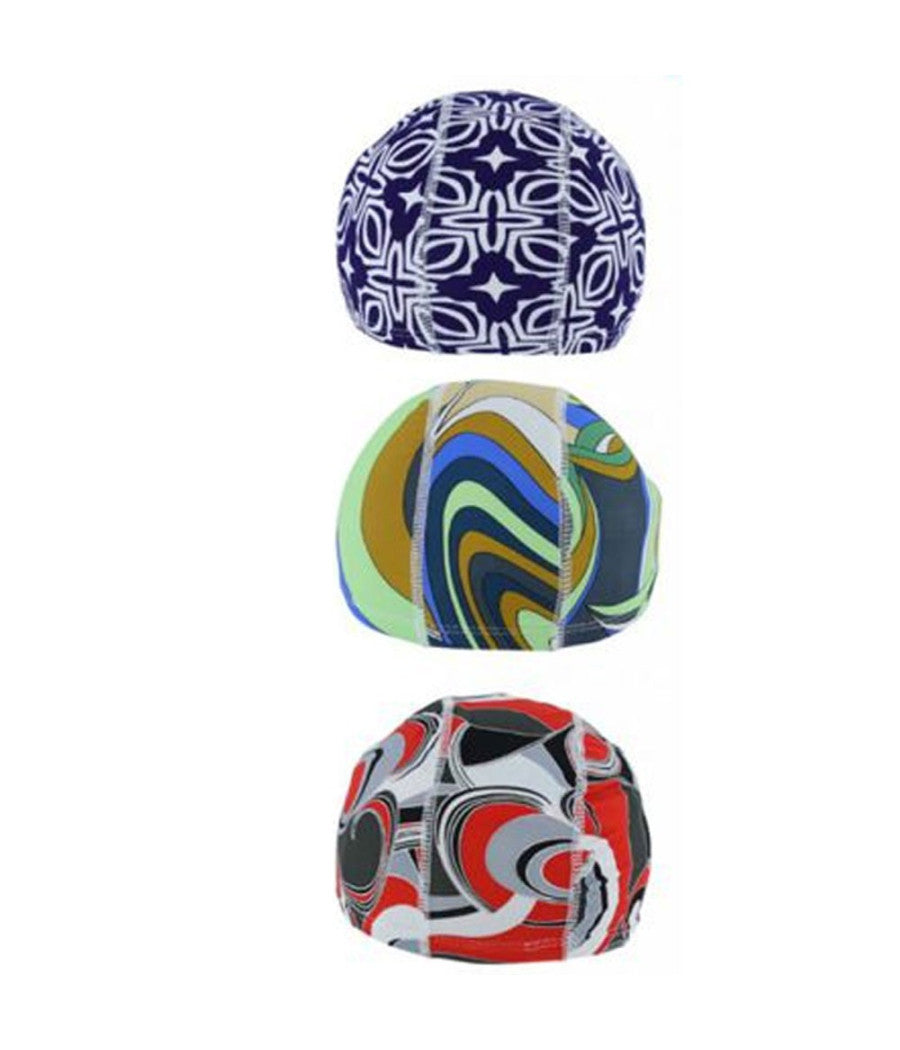 3 Pz Cuffia Piscina Mare Nuoto Stampata Varie Fantasie Con Fascia Elastica 2cm         