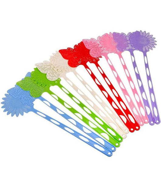 3 Pz Paletta Abbattimosche Abbatti Mosche Scaccia Insetti Colori Assortiti 43 Cm         