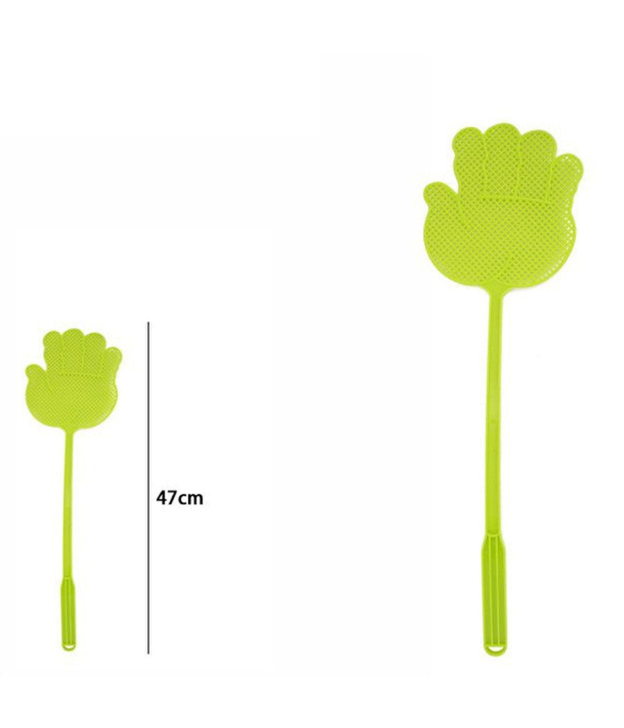 3 Pz Paletta Abbattimosche Abbatti Mosche Scaccia Insetti Colori Assortiti 47 Cm         