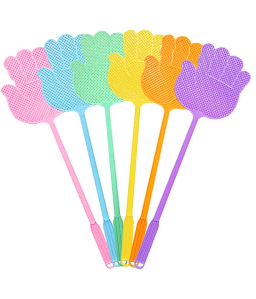 3 Pz Paletta Abbattimosche Abbatti Mosche Scaccia Insetti Colori Assortiti 47 Cm         