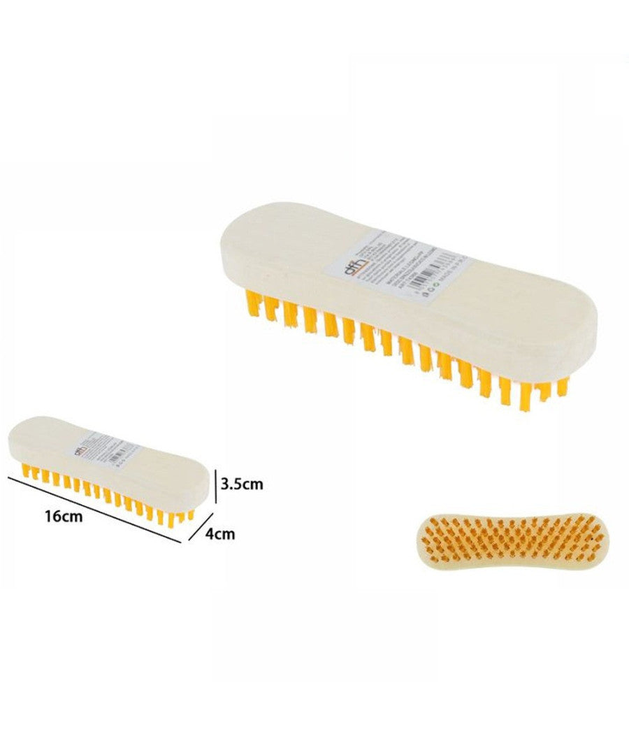 3 Pz Spazzola Per Indumenti Bucato Setole Pulizia Casa Lavaggio Vestiti In Legno         