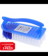 3 Pz Spazzola Per Indumenti Bucato Setole Pulizia Casa Lavaggio Vestiti Scarpe         