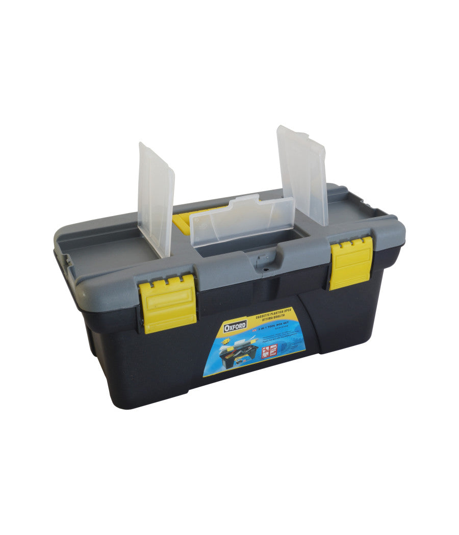 3 Pz X Cassetta Cassette Portautensili Porta Attrezzi E Minuterie In Plastica         