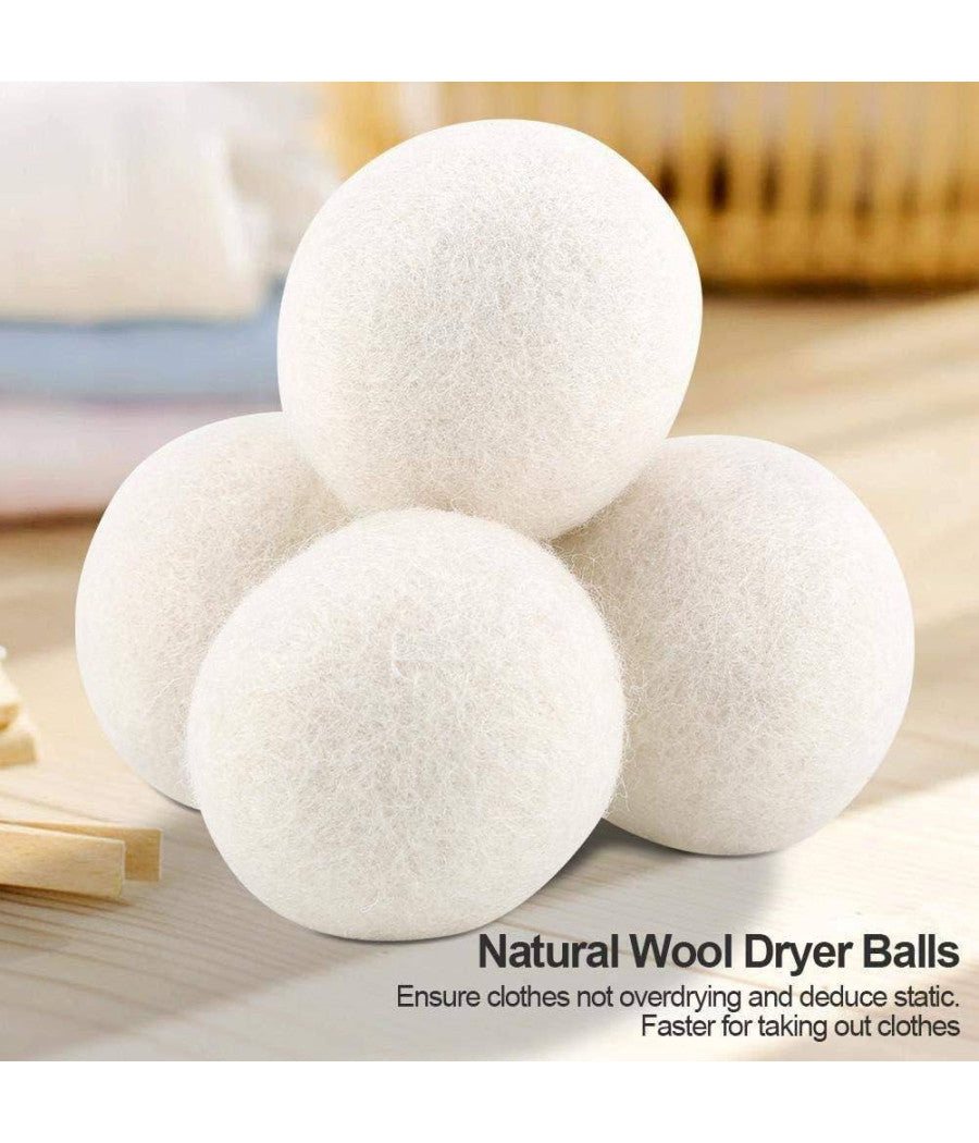 3 Sfere Per Asciugatrice In Lana Per Ridurre I Tempi Di Asciugatura Ammorbidente         