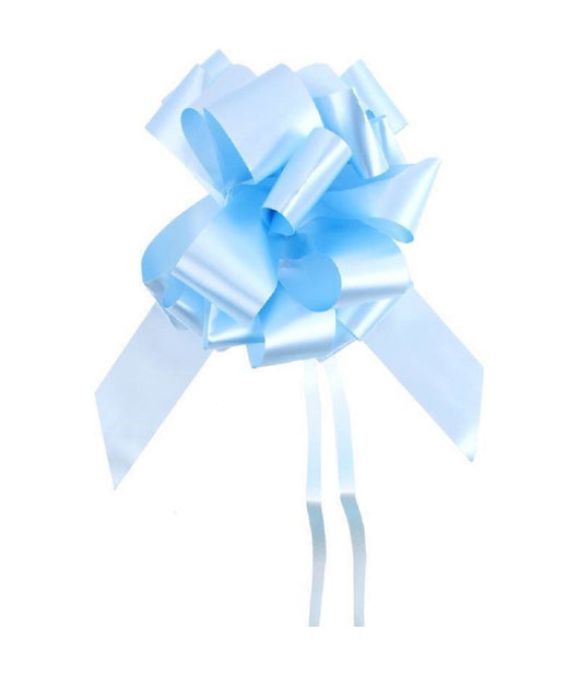 30 Coccarde Autotiranti Matrimonio Nozze Auto Casa Sposi Fiocco Rosa Celeste  Celeste       