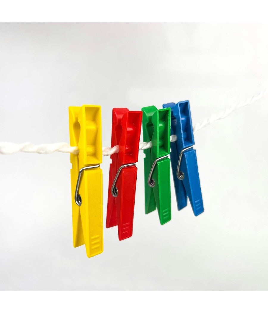 30 Pezzi Pinze Mollette Stendere Panni Bucato Colorate Extra Forti In Plastica         