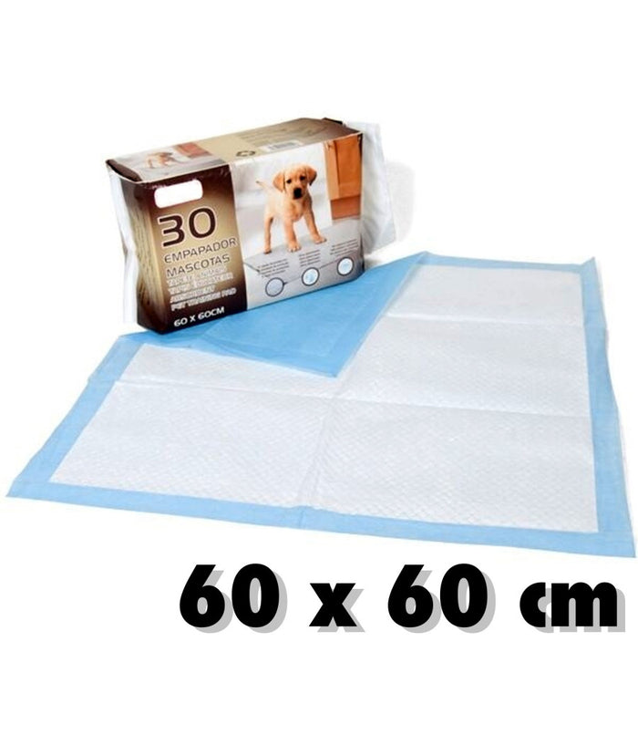 30 Tappeti Tappetini Assorbenti Traversine Per Cani Trattiene Odori 60x60cm         