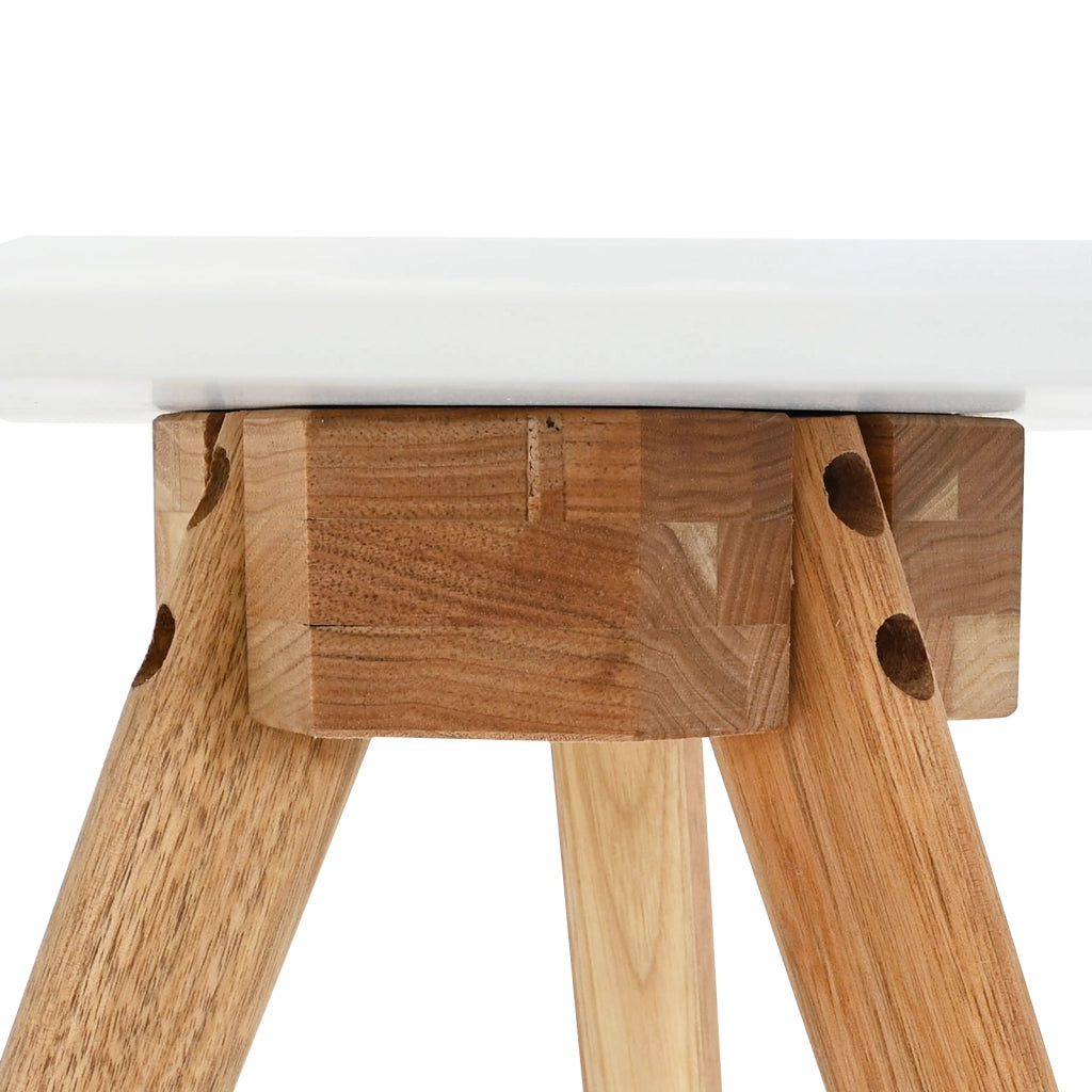 Set di Tavolini da CaffÃ¨ in Legno Massello Noce e Legno Ingegnerizzato