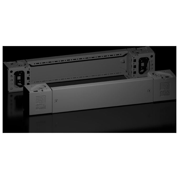 Rittal, Pezzo D'angolo, Acciaio Nero, 600x100 mm