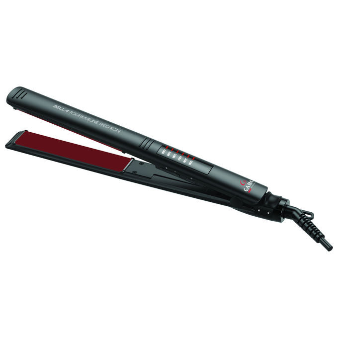 Ga.ma Piastra Bella Tourmaline Red Ion Led per capelli