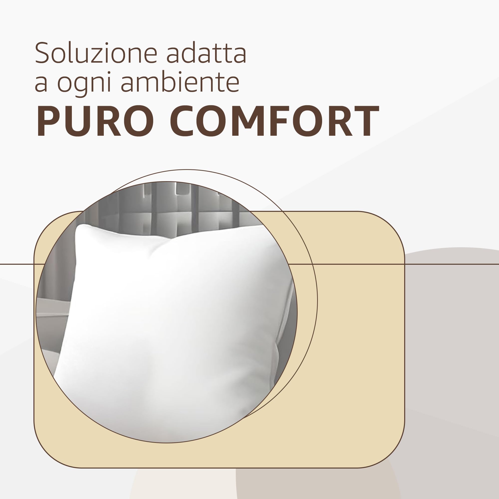 SONIT - Cuscini per Divano e Camera da Letto 45x45 con Imbottitura - Cuscini Da Divano Anallergici - Set Decorativo per Salotto, Giardino e Ufficio Pacco da: 4