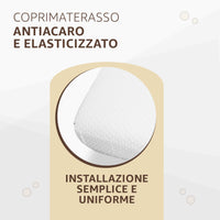 Coprimaterasso Matrimoniale 160x190 Misura: PIAZZA E MEZZA 120X190