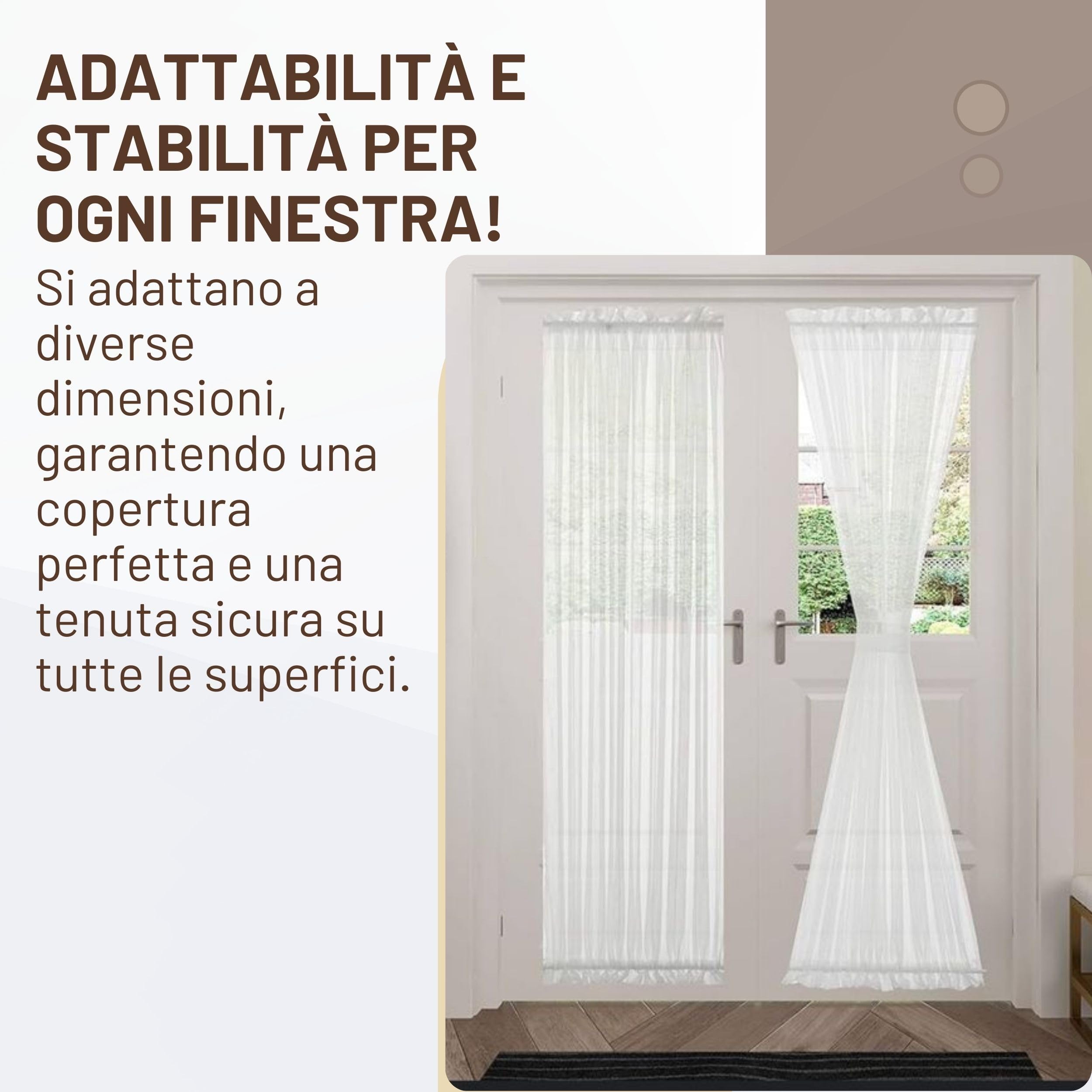 Bacchette Per Tende A Vetro colorate Colore: CROMO