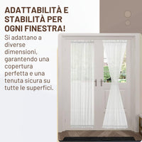 Bacchette Per Tende A Vetro colorate Colore: CROMO