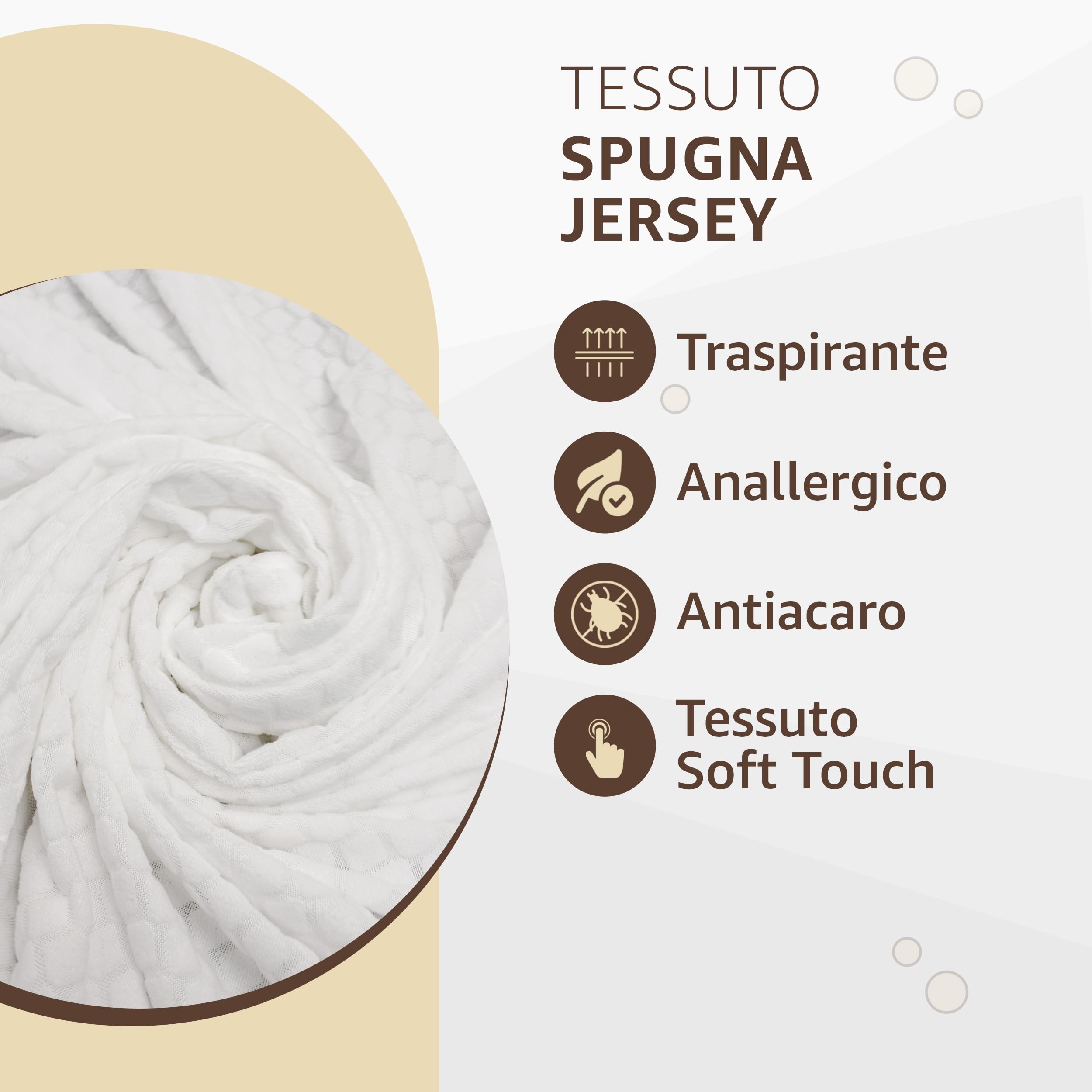 Coprimaterasso Matrimoniale 160x190 Misura: SINGOLO 90X190