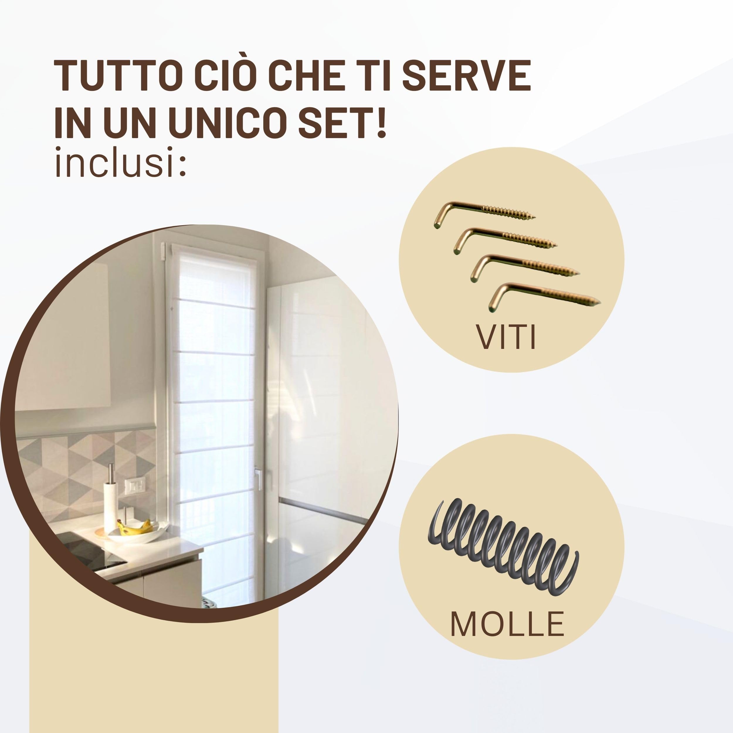 Bacchette Per Tende A Vetro colorate Colore: CROMO