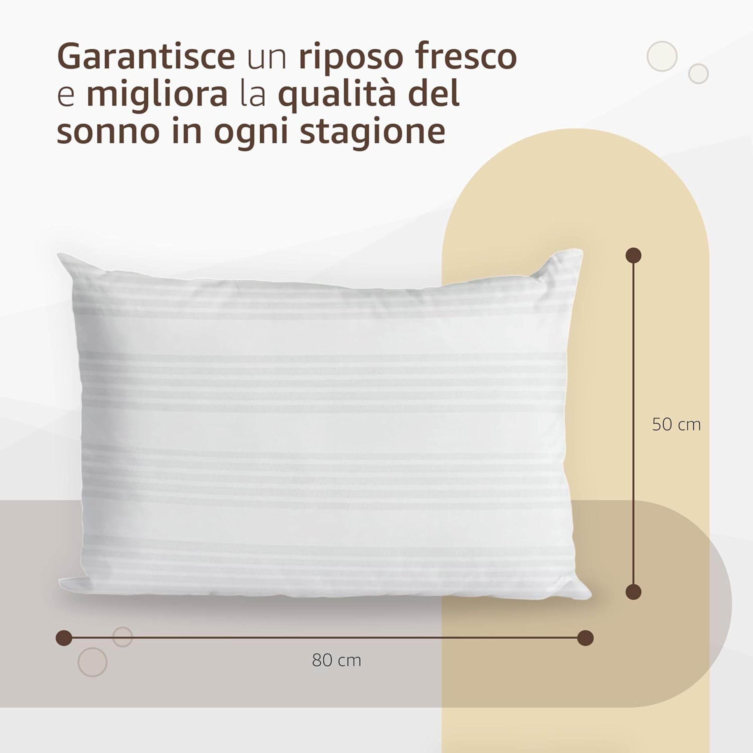 SONIT - Copricuscino Letto - Federe Cuscino per Camera - Coprifedere Cuscini Letto Con Cerniera - Dimensione 50x80 Pacco da: 4