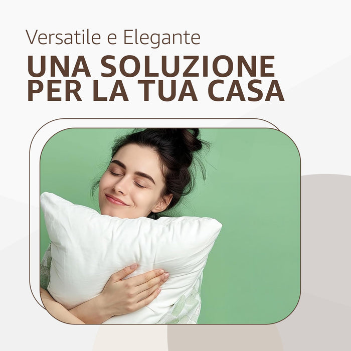 SONIT - Cuscini per Divano e Camera da Letto 45x45 con Imbottitura - Cuscini Da Divano Anallergici - Set Decorativo per Salotto, Giardino e Ufficio Pacco da: 4