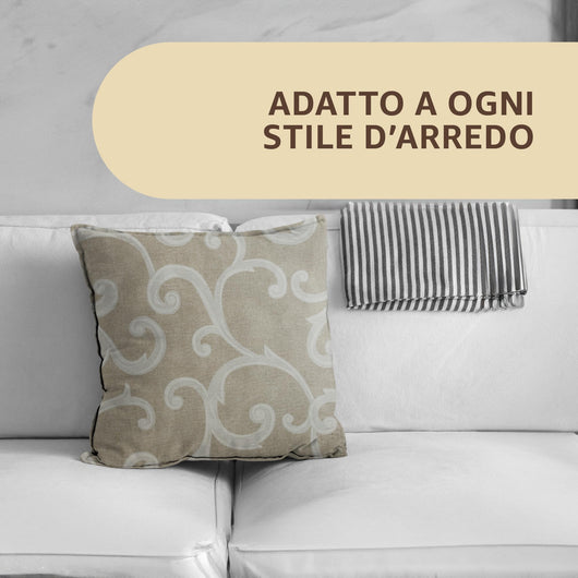 SONIT - Cuscini Divano Decorativi con Cerniera a Scomparsa 50X50 Colore: BEIGE